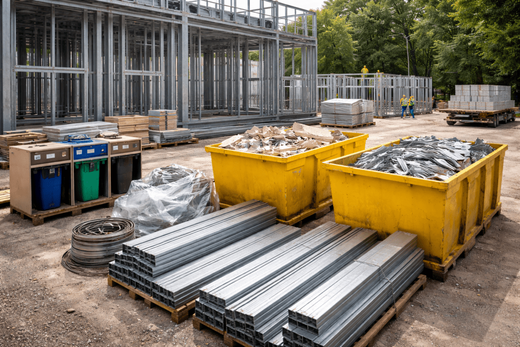 How Light Steel Framing Reduces Construction Waste on Large-Scale Projects