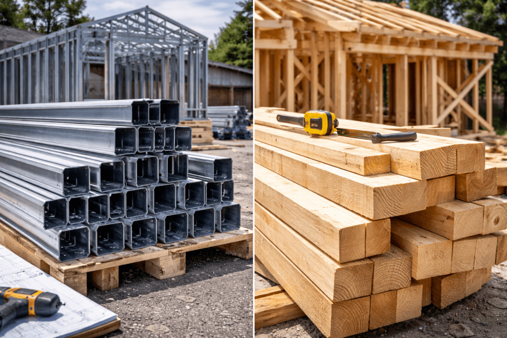 Steel vs Wood Framing Cost in Canada: What Builders Should Really Compare